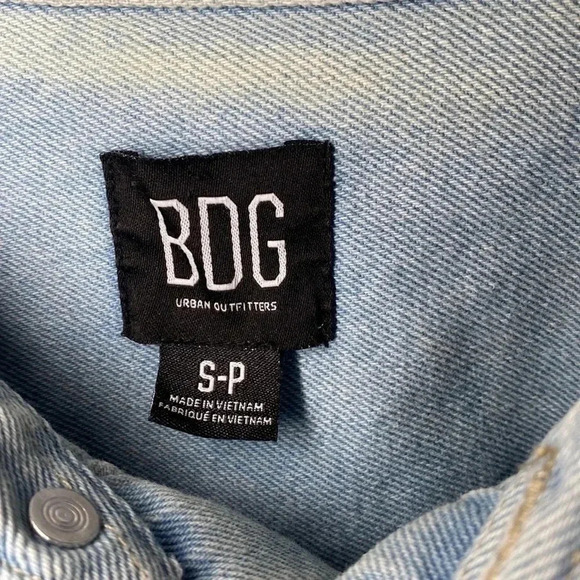BDG Urban Outfitters Men’s Denim Jean Jacket Button Up Blue Small - Picture 4 of 7